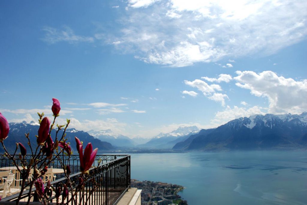 Vue panoramique du Lac Léman depuis le Health Center Clinique Lémana